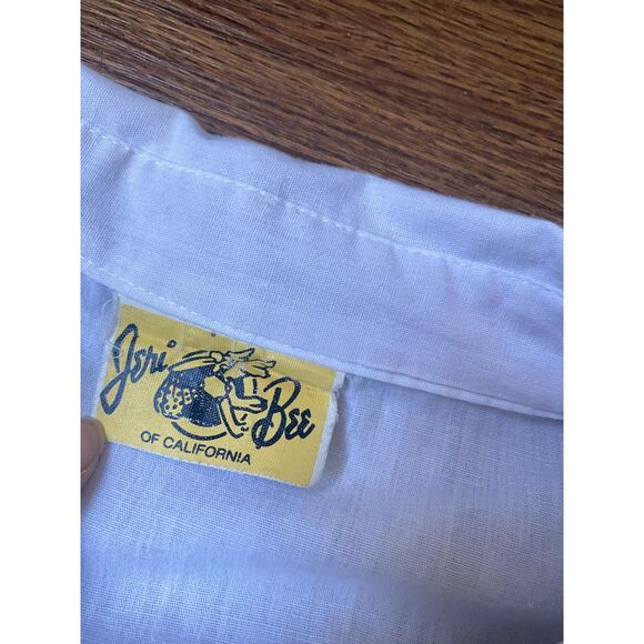 Vintage White Cottage Core Button Down Size 14 - Picture 4 of 8